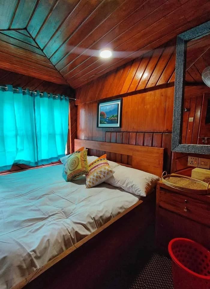 Wooden decoration of cabin