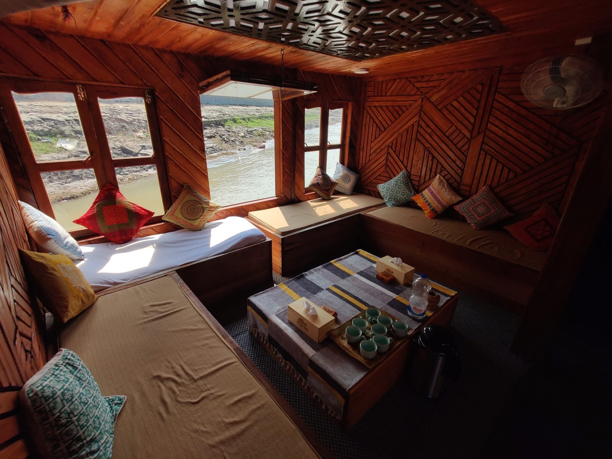 Lounge space and window view